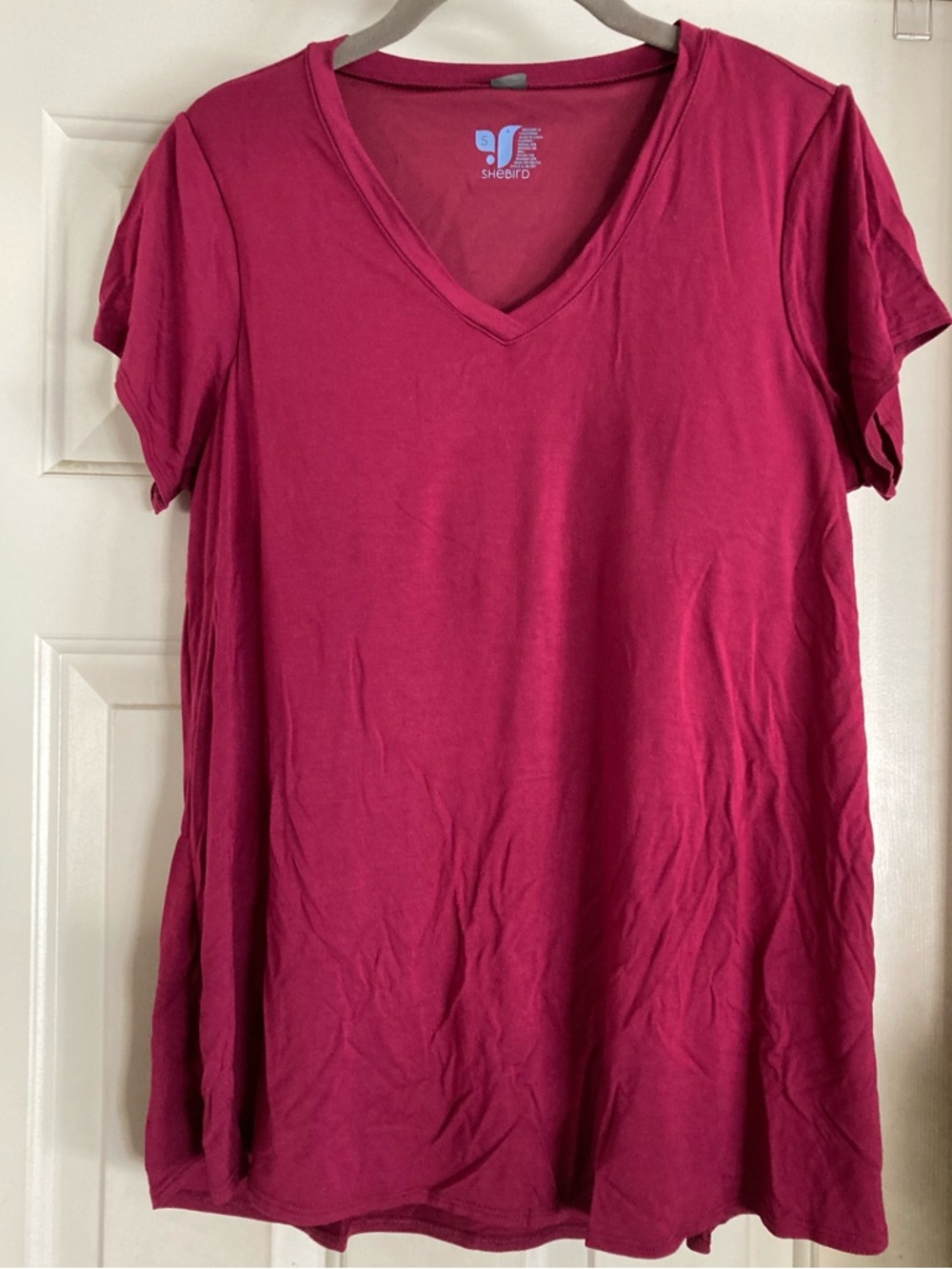 Women's V-Neck Short Sleeve Top Shebird Vera top size 10